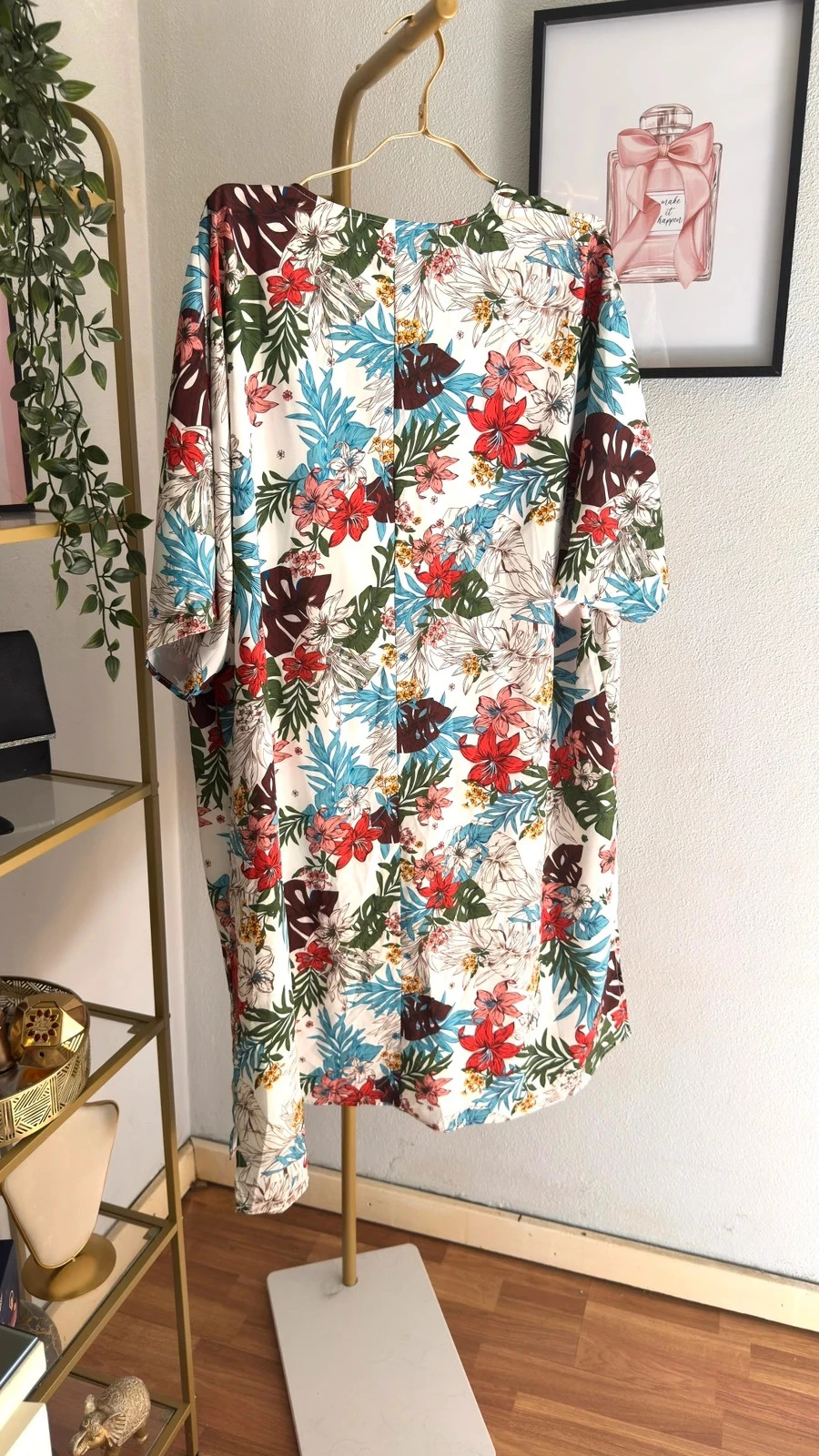 Lindo Kimono Floral Tropical Emery Rose • 2XL / 44 • TNC41 – photo 4